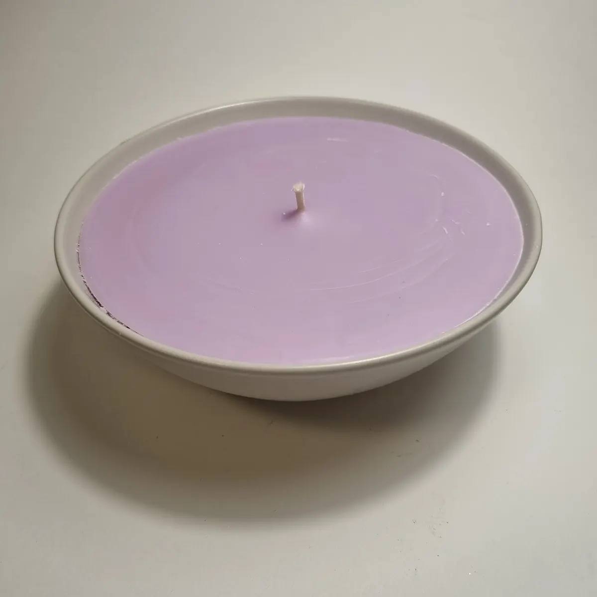 Wachsfresser Schale grau 16 cm Wachs Paraffin/Soja Pink/Opac